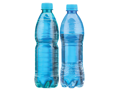 Three bottles of mineral water